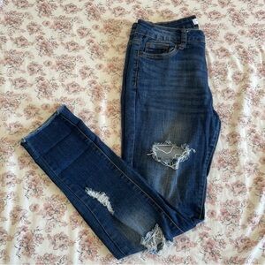 Encore Jeans Blue Skinny Distressed Denim